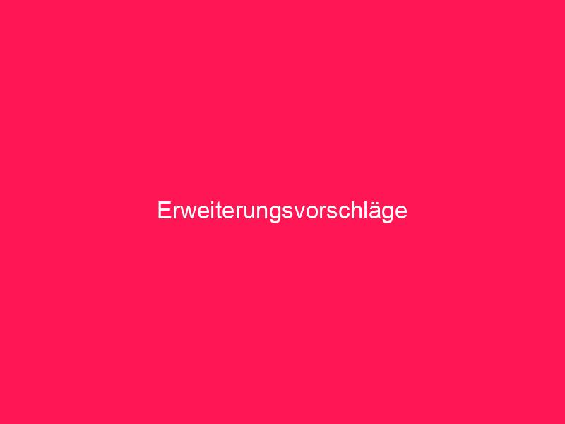 Erweiterungsvorschläge | conzept 16