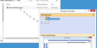 Import und Export per Drag & Drop