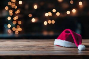 Weohnachtsmütze für weihnachtlichem Ambiente